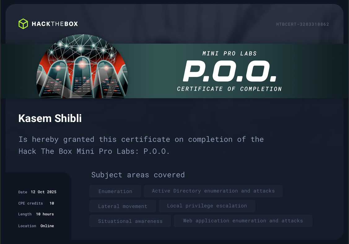 P.O.O Pro Lab
